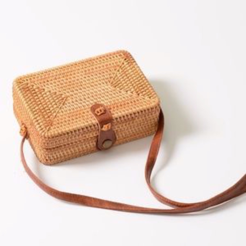 Rattan Cross Body Bag
